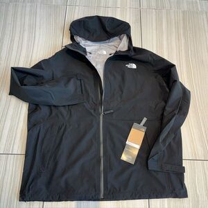 North Face Dryzzle FUTURELIGHT Waterproof Rain Hooded Sealed Seams Jacket Parka